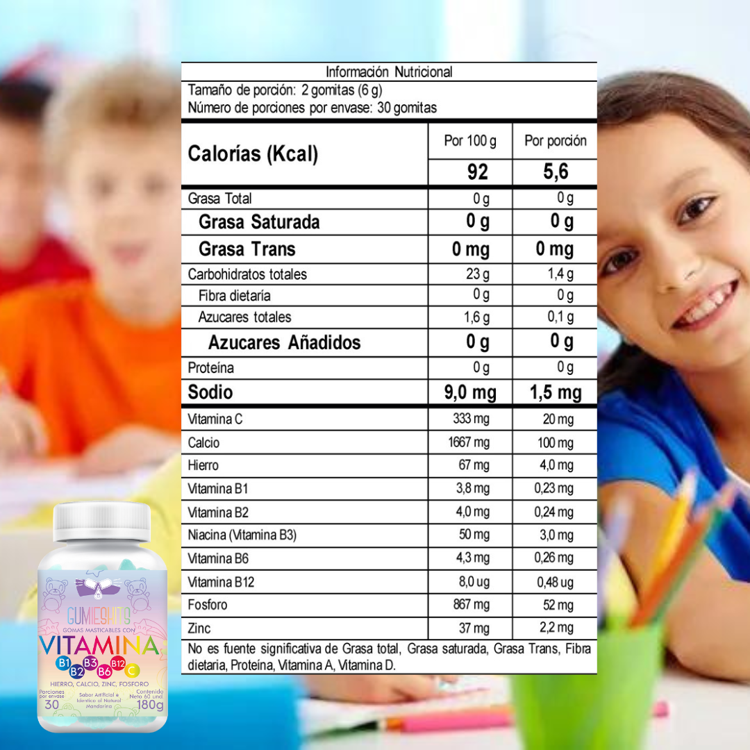 Gomitas Multivitamínicos Niños x60
