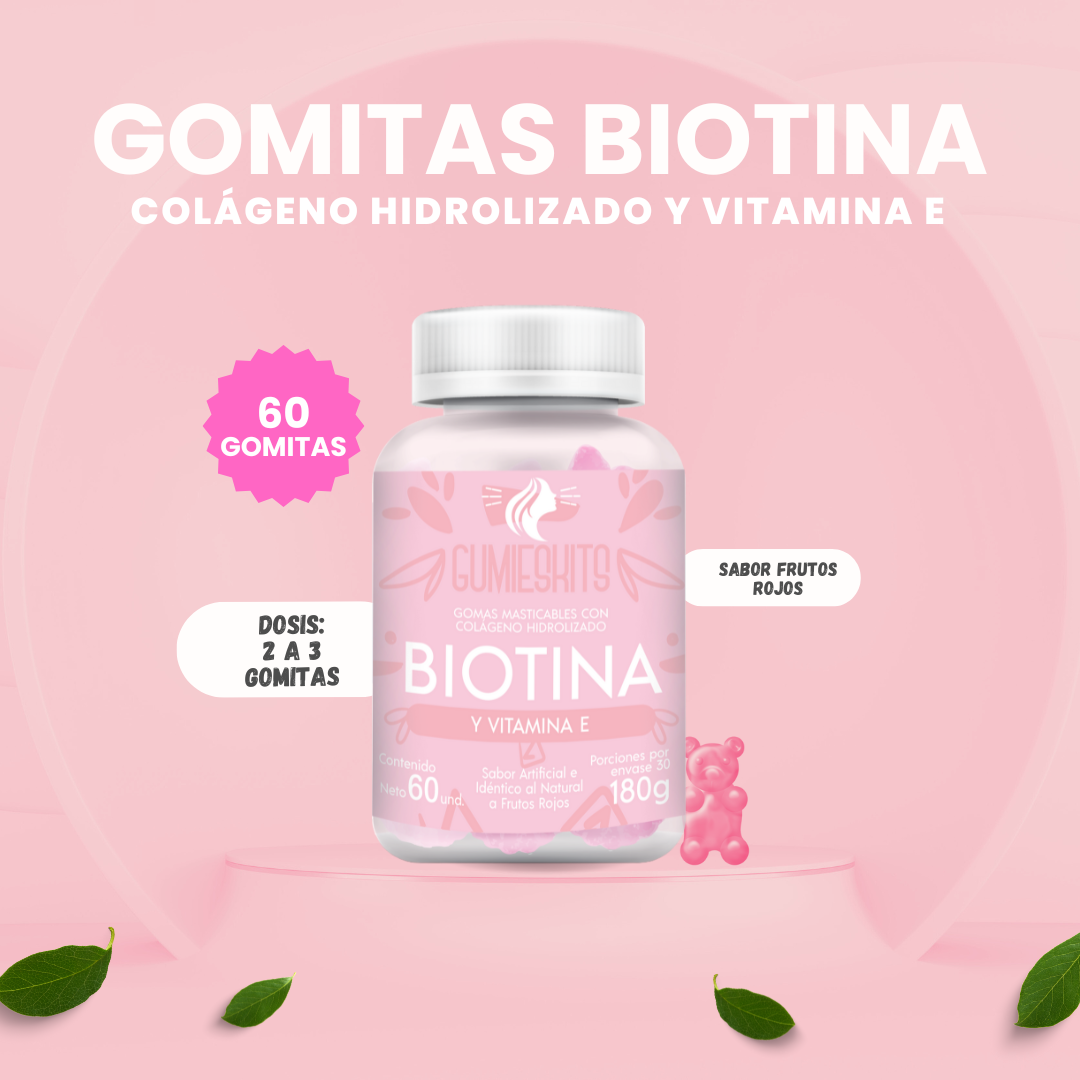 Gomitas Biotina + Vitamina E x 60 unid