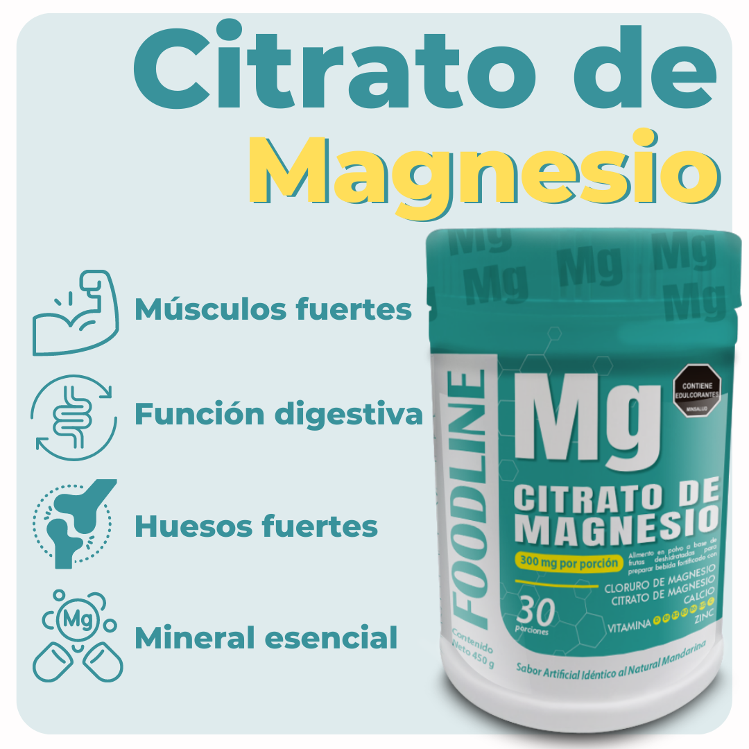 Citrato de Magnesio FOODLINE x 450g