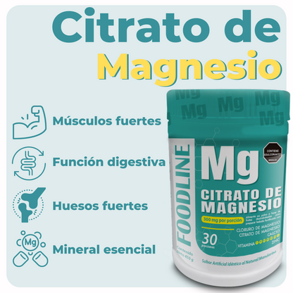 Citrato de Magnesio FOODLINE x 450g