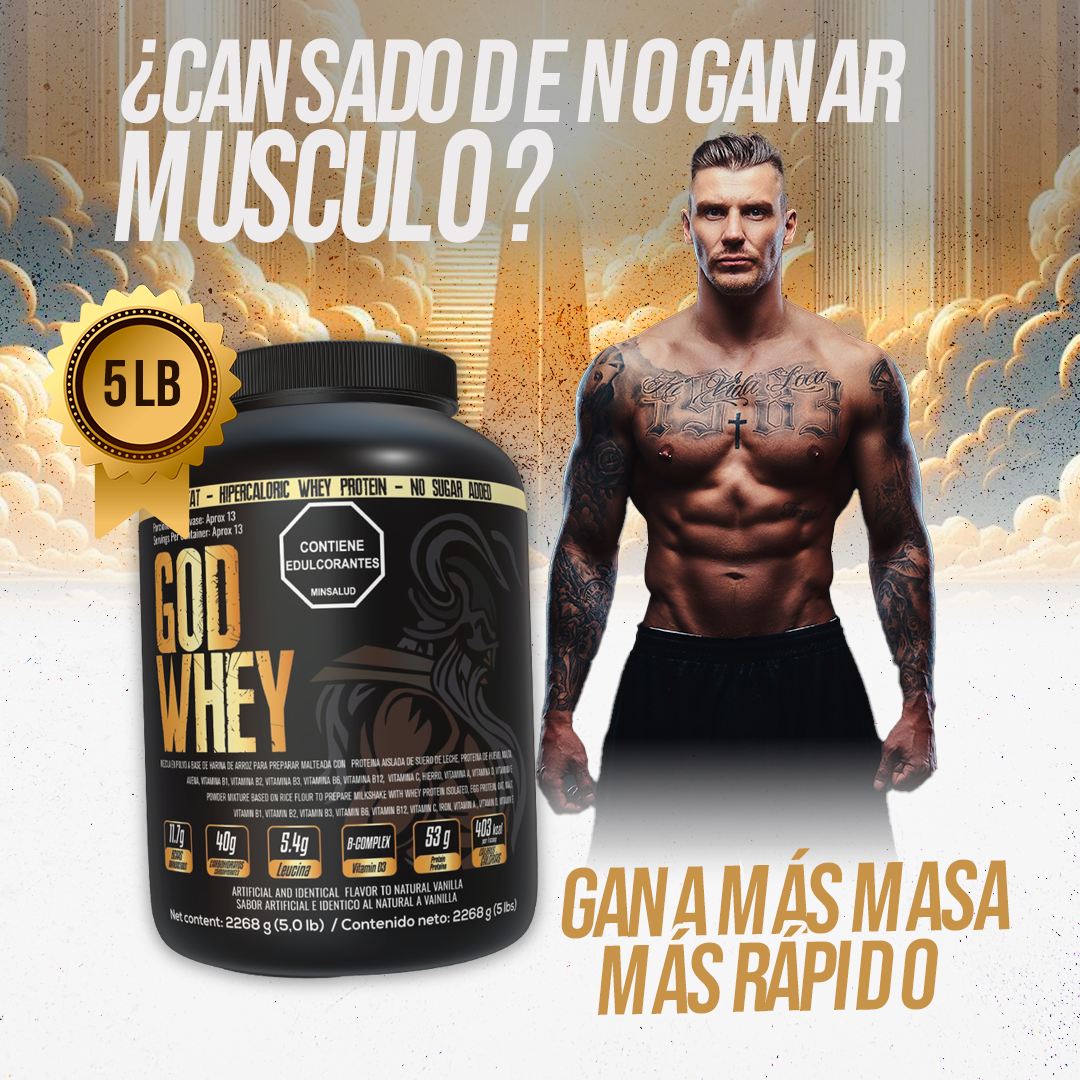 Proteína 5lb GodWhey HIpercalórica