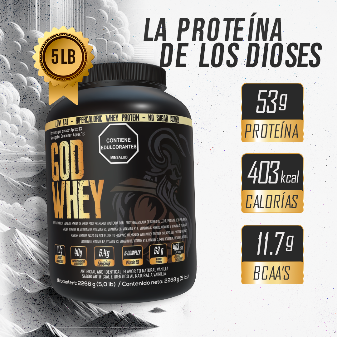 Proteína 5lb GodWhey HIpercalórica