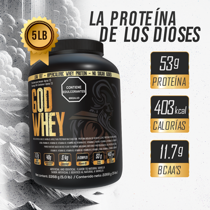 Proteína 5lb GodWhey HIpercalórica