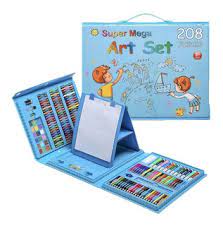 Set kit de arte maleta X 208 piezas
