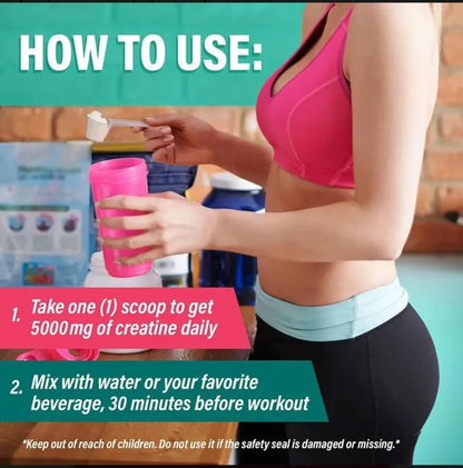 Monohidrato De Creatina Para Mujeres Con Colageno