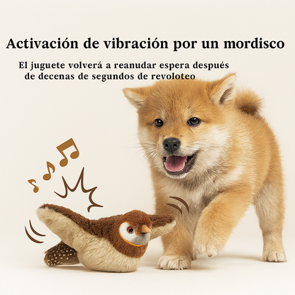 Juguete Pájaro Gatos Peluche Electrico
