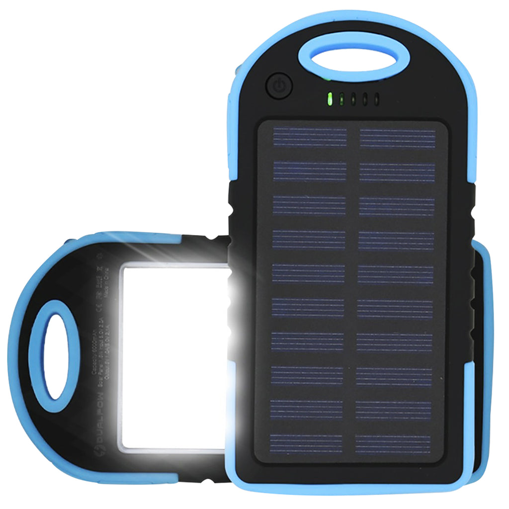Power bank panel solar 10000 mAh con linterna
