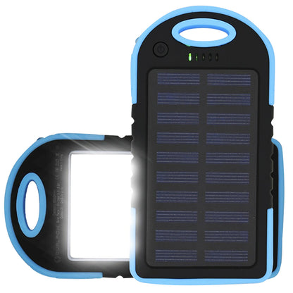 Power bank panel solar 10000 mAh con linterna