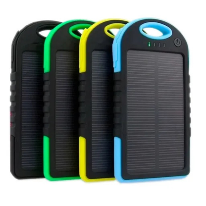 Power bank panel solar 10000 mAh con linterna