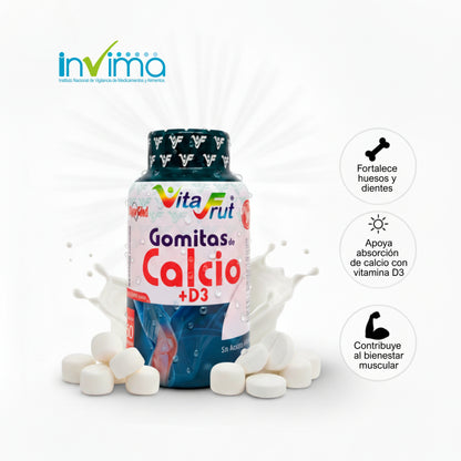 Gomitas de calcio + D3