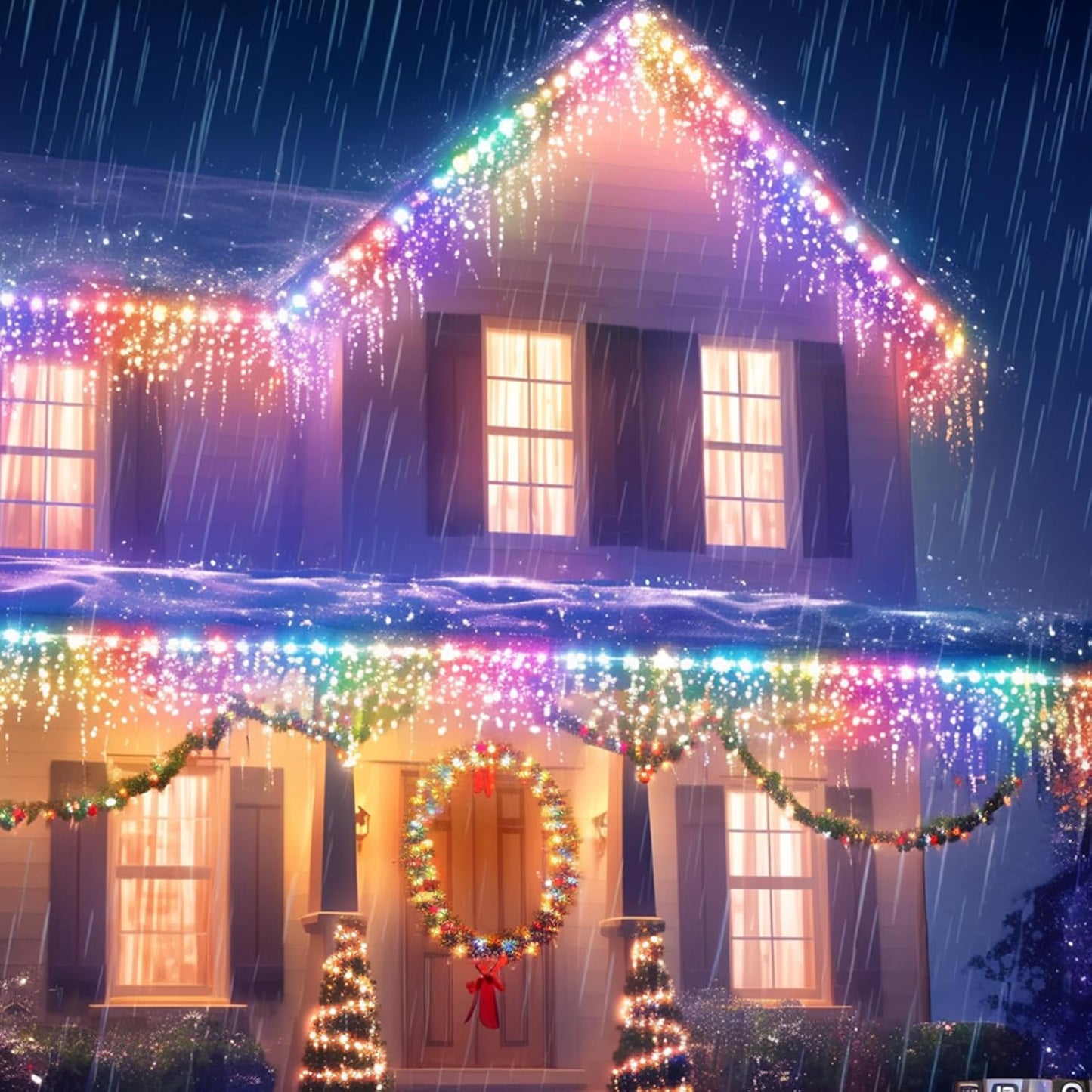 Luces LED con panel solar de 10 metros